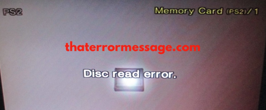 Disc Read Error Playstation 2