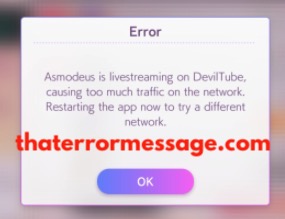 Asmodeus Livestreaming On Deviltube Causing Too Much Traffic