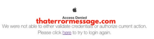 Not Able To Validate Credentials Or Authorize Current Action Access Denied Apple