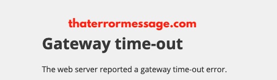 Gateway Timeout Mixlcoud