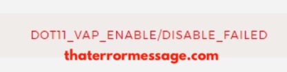 Dot11 Vap Enable Disable Failed Jio