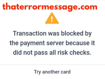 Transaction Was Blocked By The Payment Server Zenith Bank