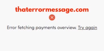 Error Fetching Payments Society6 S6