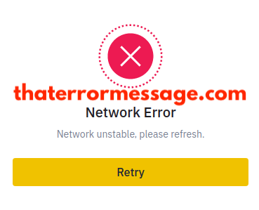 Network Unstable Binance