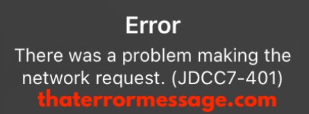There Was A Problem Making The Network Request Jdcc7 401 Jd Sports