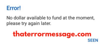No Dollar Available To Fund At The Moment Piggy Bank Ng