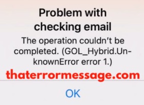 Problem Checking Email Sainsburys