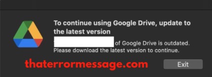 To Continue Using Google Drive Update To The Latest Version