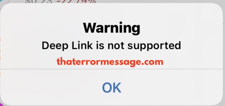 Deep Link Is Not Supported Trust Wallet