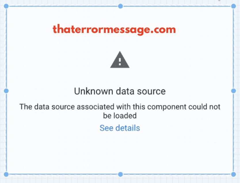 Unknown Data Source Google Data Studio