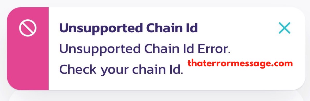 Unsupported Chain Id Error Clucoin