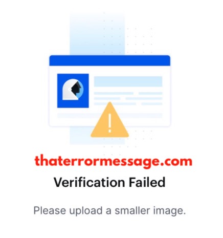 Please Upload A Smaller Image Verification Failed Coinbase