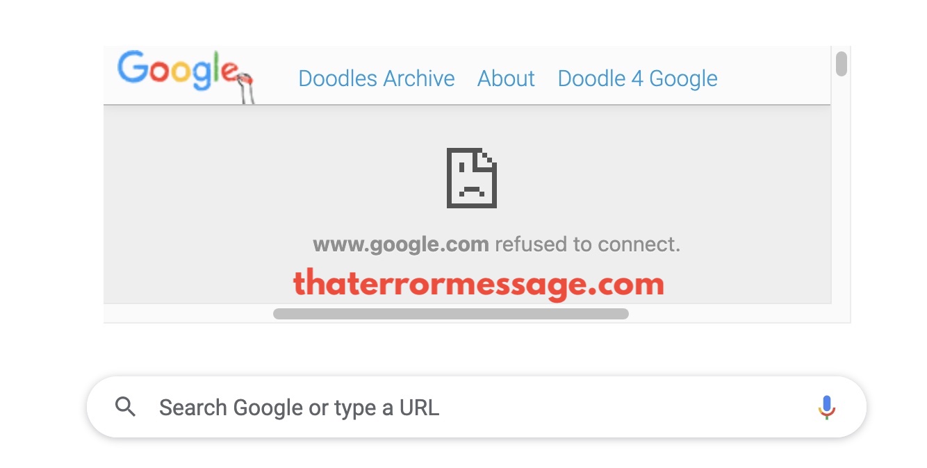 Google Refused To Connect
