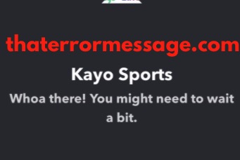 Kayo Sports You Might Need To Wait A Bit
