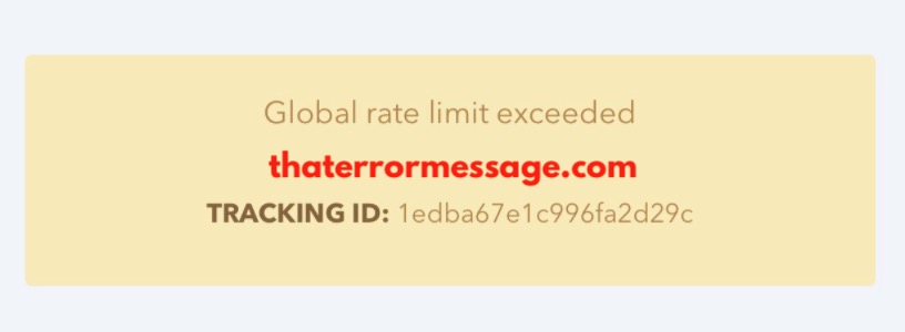 Global Rate Limit Exceeded Kayo Sports