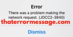 Problem Making Network Request Jdcc2 3840 Jd App
