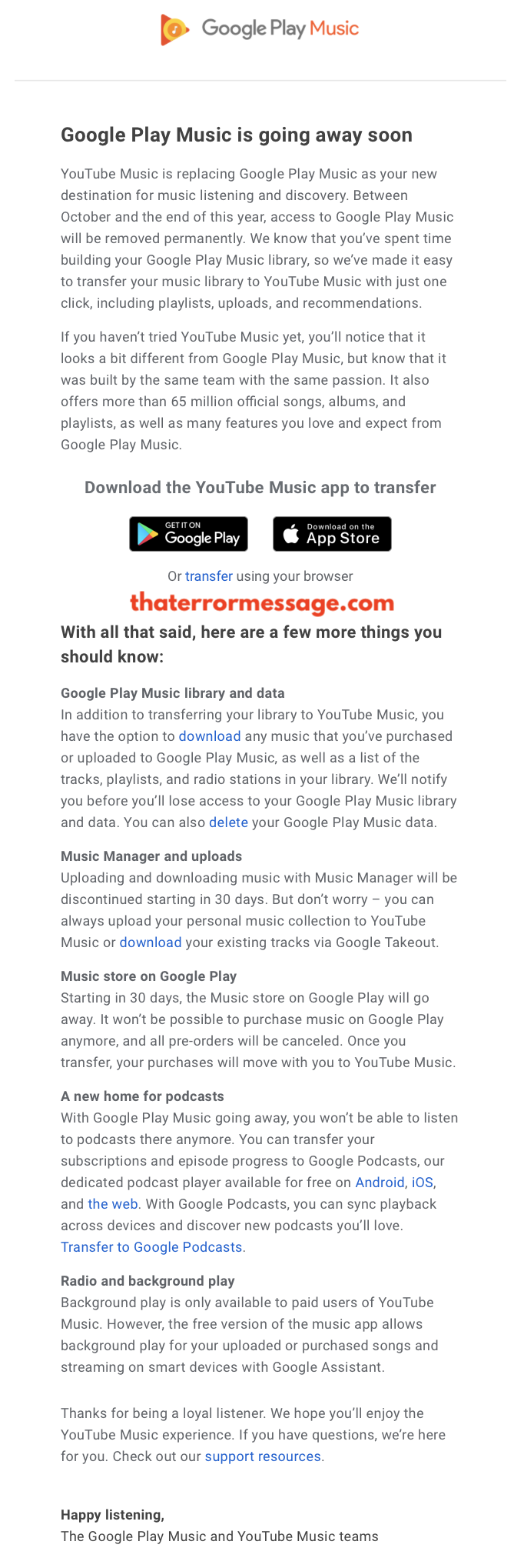 Google Play Music Is Going Away Soon