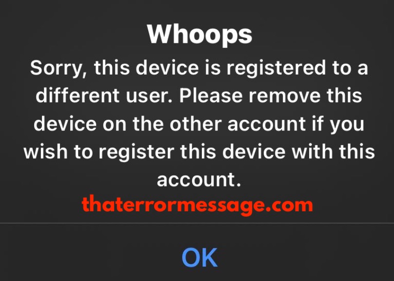 This Device Is Registered To A Different User Dstv