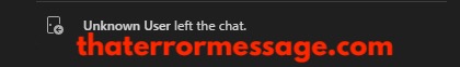 Unknown User Left The Chat Microsoft Teams