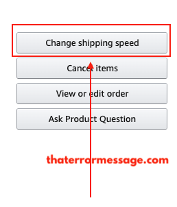 Amazon Change Shipping Speed