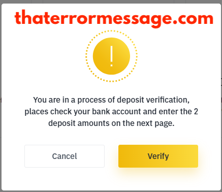 You Are In A Process Of Deposit Verification Binance