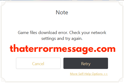 Game Files Download Error Genshin Impact Error Messages