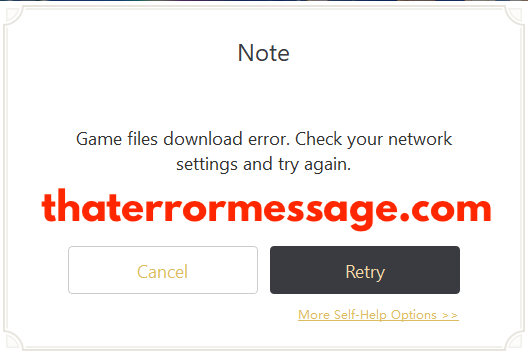 Game Files Download Error Genshin Impact