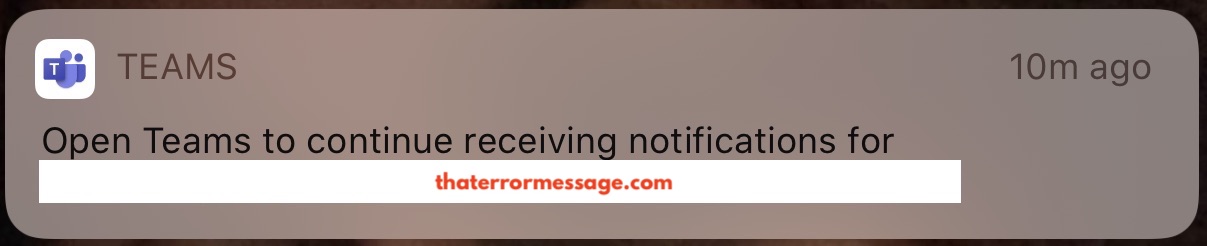 Open Teams To Continue Receoving Notifications For