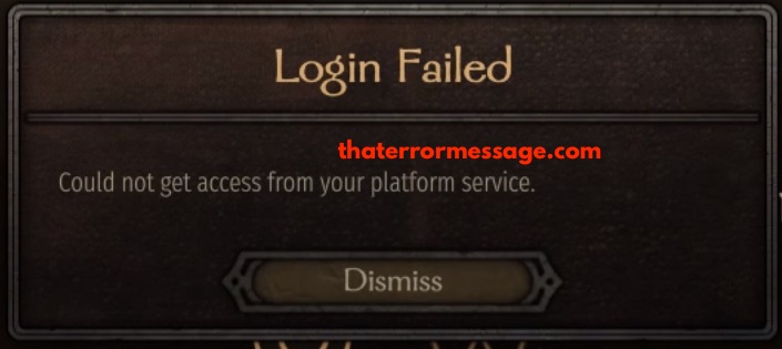Bannerlord Could Not Get Access From Your Platform Service