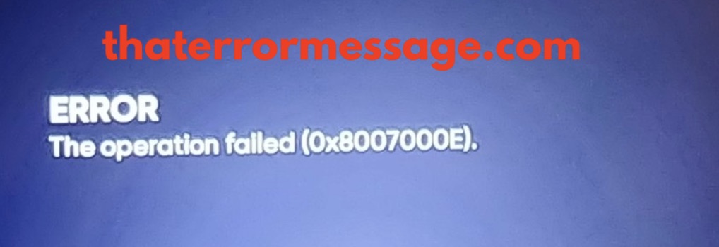 Operation Failed 0x8007000e Mlb The Show