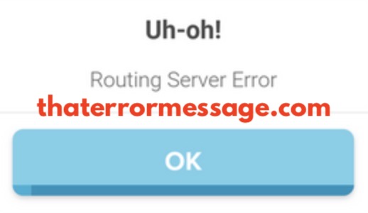 Routing Server Error Waze