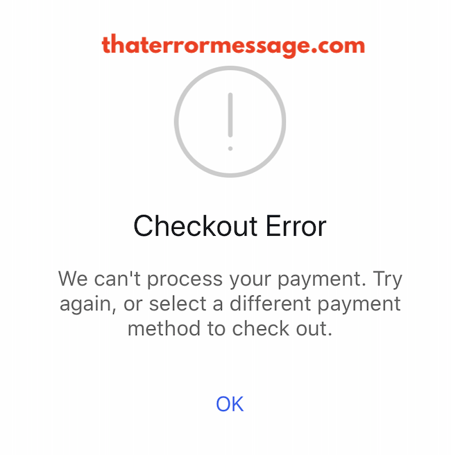Ebay Checkout Error Cant Process Your Payment