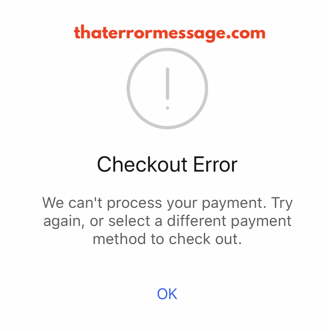 Ebay Checkout Error Cant Process Your Payment