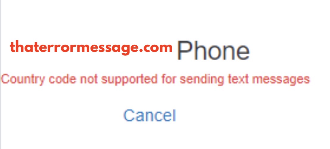 Country Code Not Supported For Sending Text Messages Quickbooks