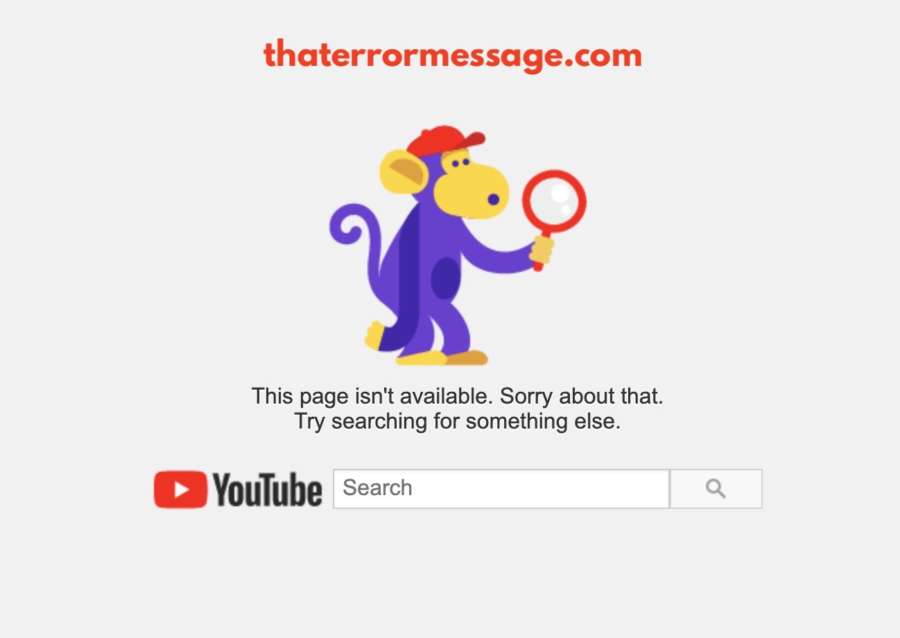 Page Isnt Available Youtube