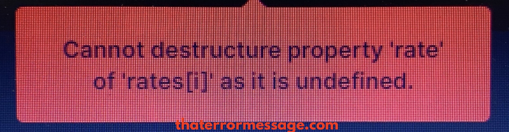 Cannot Destructure Property Ledger