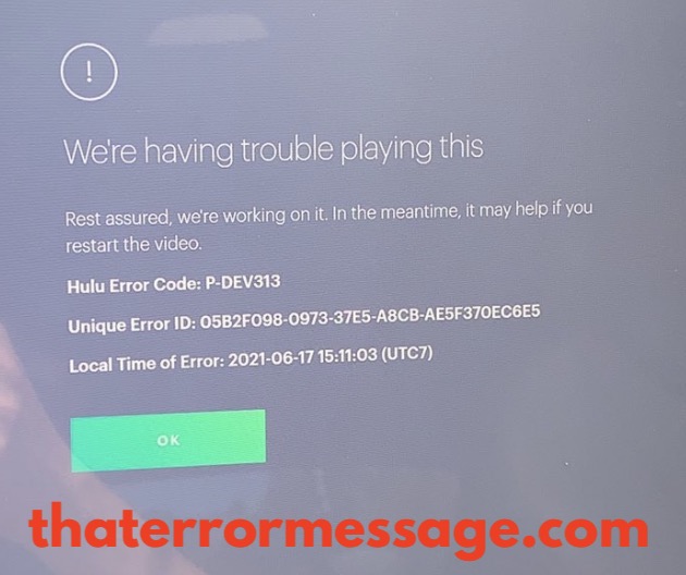 Having Trouble Playing This P Dev313 Hulu