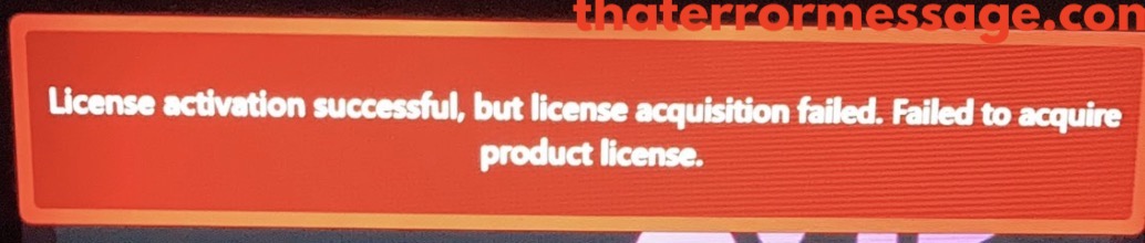License Acquisition Failed Avid