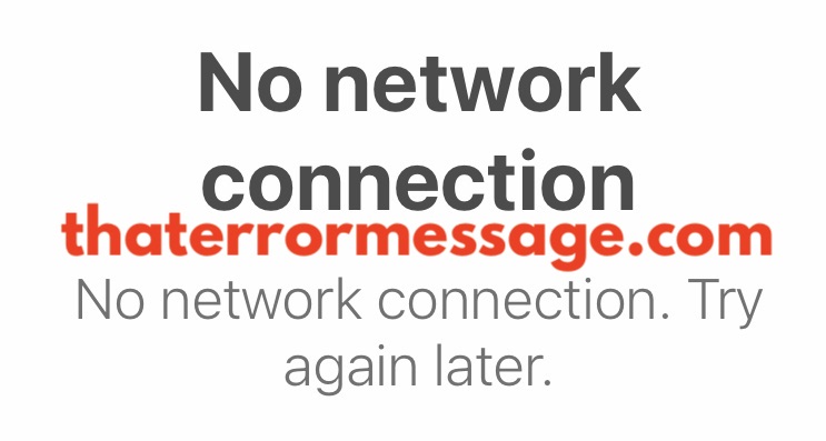 No Network Connection Waze