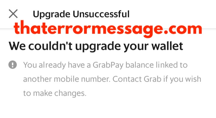 We Couldnt Upgrade Your Wallet Grab