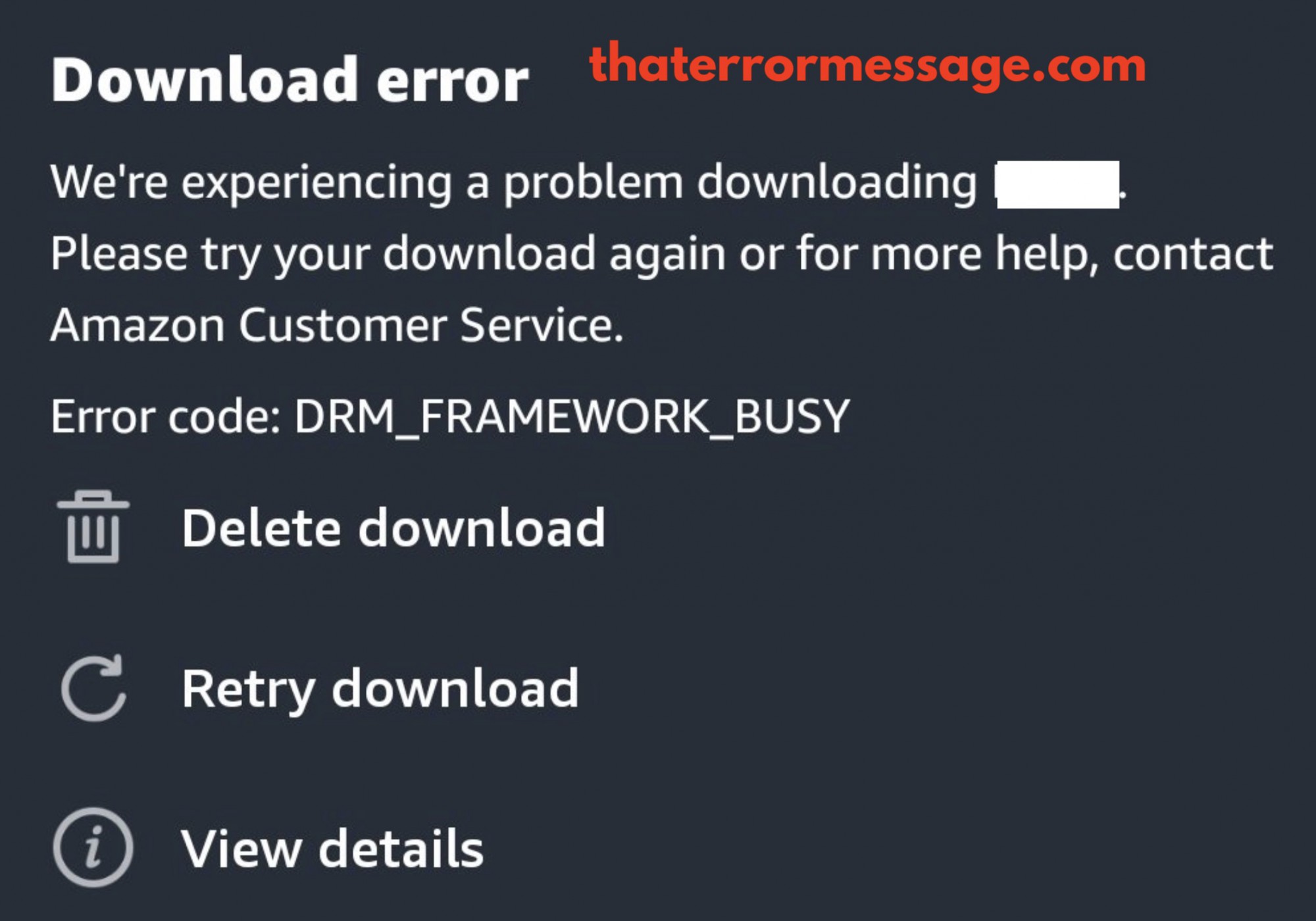 Drm Framework Busy Amazon Prime