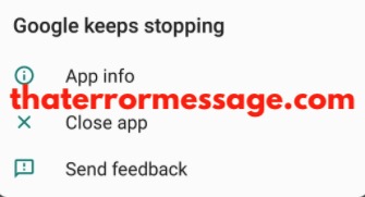 Google Keeps Stopping