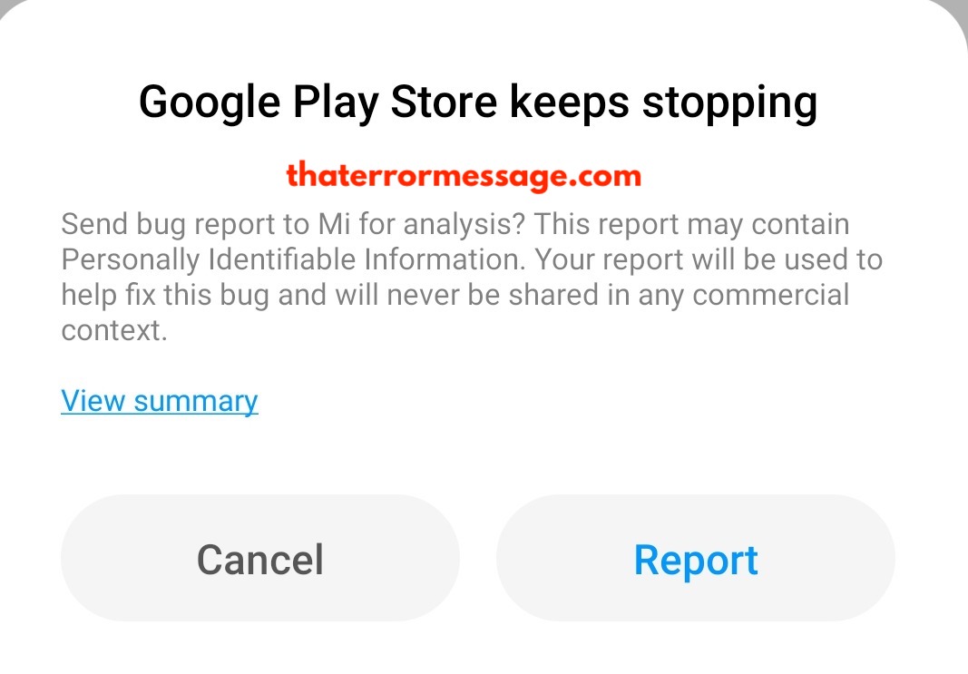 Google Play Store Keeps Stopping Mi