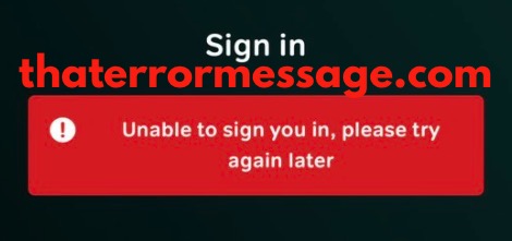 Unable To Sign You In Now Tv