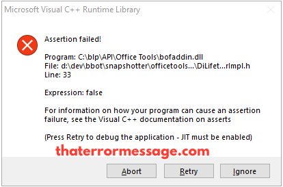 Microsoft Visual Please Retry Jit Must Be Enabled