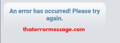 An Error Has Occurred Shopkick