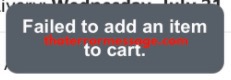 Failed To Add An Item To Cart Amazon