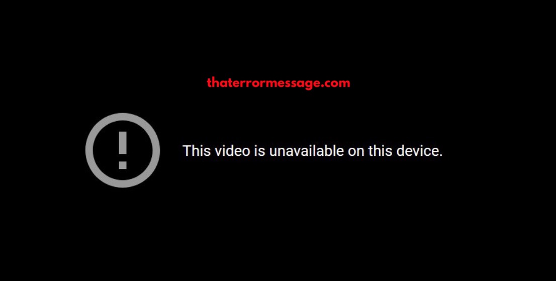 The Video Is Unavailable On This Device Youtube