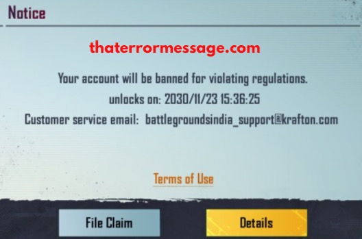 Your Account Will Be Banned For Violating Regulations Battle Games India