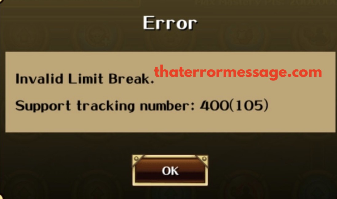 Invlalid Limit Break 400 105 One Piece Treasure Cruise